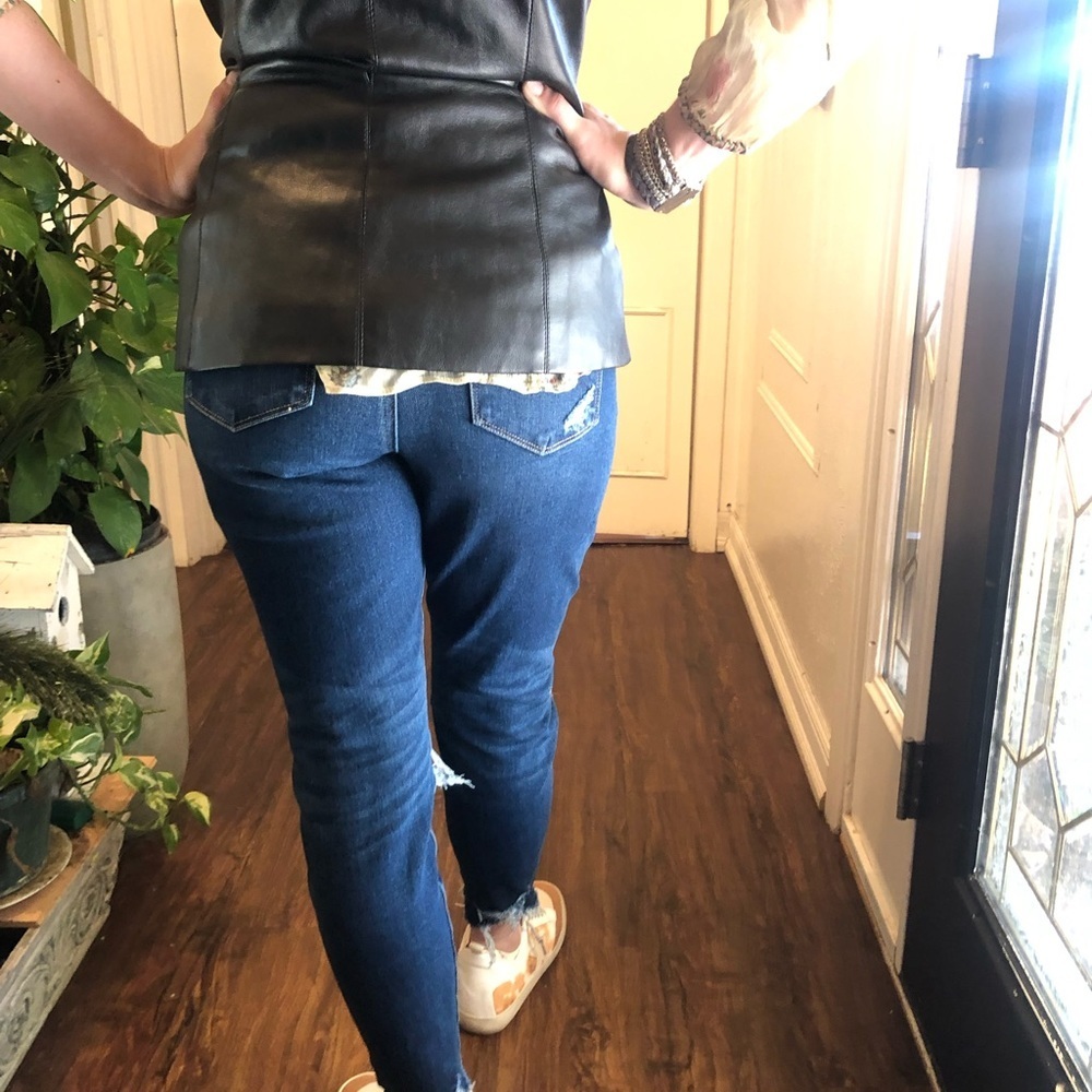 AMERELLA black Pleather Leather size L - Picture 3 of 3